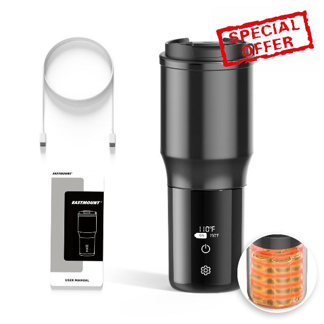 EAST MOUNT Heated Coffee Mug