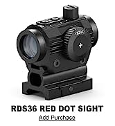Feyachi V90 2 MOA Red Dot Sight Shake Awake Red Dot Scope Waterproof Riflescopes 1 x 25mm .75” Rs...
