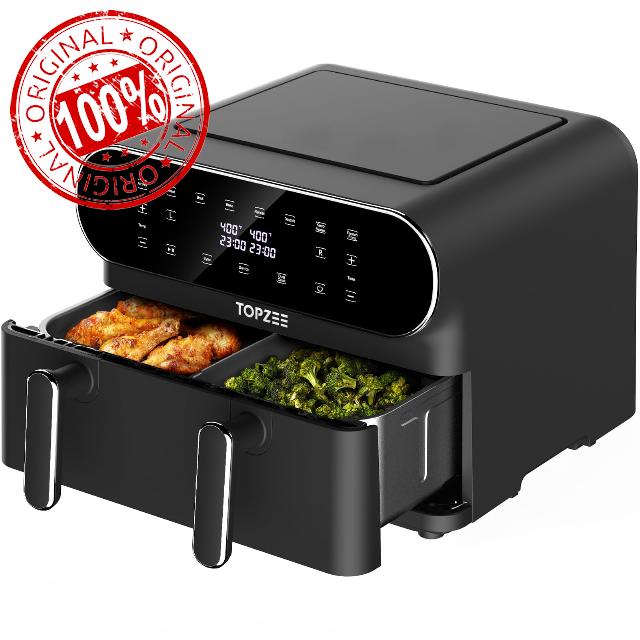 11-QT Large Air Fryer - 8 in 1 XL Airfryer with Basket Divider