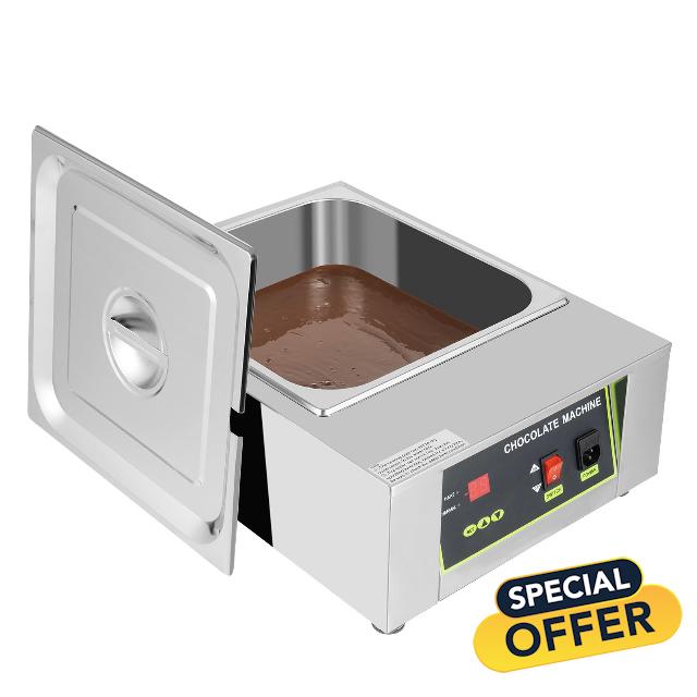 Chocolate Melting Machine 1000w Chocolate Melting Pot Stainless Steel Inner Pan Chocolate Warmer Chocolate Melts Machine for Milk