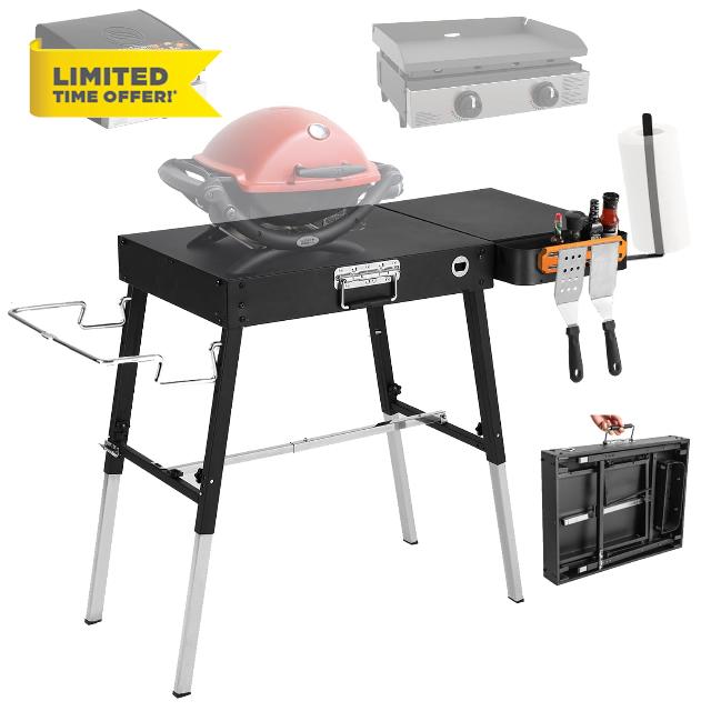 Foldable Portable Grill Table Fits 17 or 22 inch Blackstone Griddle Stand