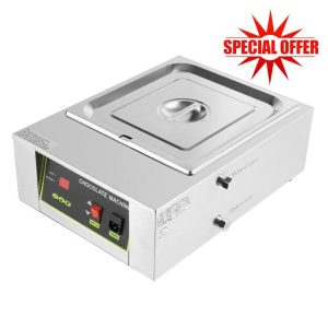 Commercial Chocolate Tempering Machine Electric Chocolate Melting Pot Stainless Steel Chocolate Melter Pots Melter 32℉-203℉ 1000