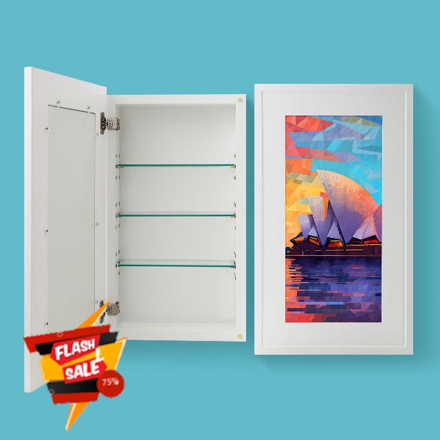 Concealed Medicine Cabinet 14×24 Recessed
