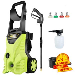 TIROL Electric Pressure Washer - 3500PSI Max 2.4 GPM Electric Power Washer with 20 Foot Hose
