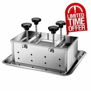 NEWTRY Deli Meat Press Tool Heavy Duty Meat Press Maker for Pork Beef Bacon Homemade Deli Meat with Press Handle