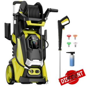 Electric Pressure Washer 4700 PSI 3.3 GPM Power Washer Touch Screen Adjustable Pressure