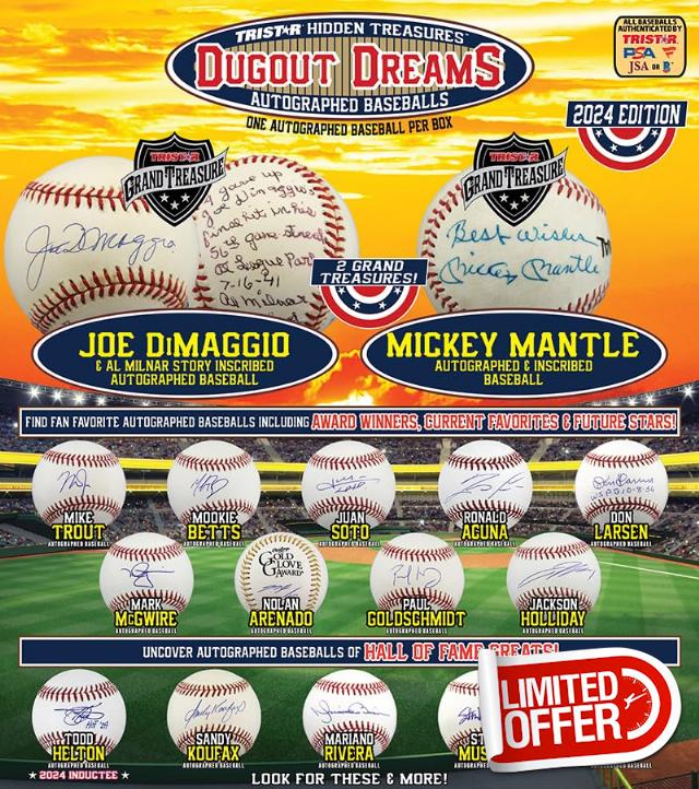 TRISTAR Hidden Treasures Autographed Baseball - Dugout Dreams 2024 Edition (1 Box)