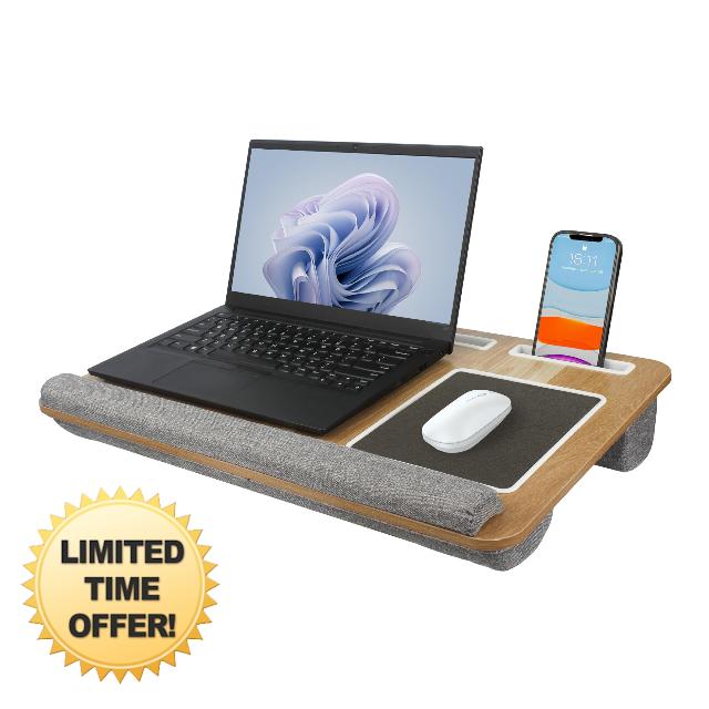 Semiocthome Laptop Lap Tray Desk with Pillow Cushion