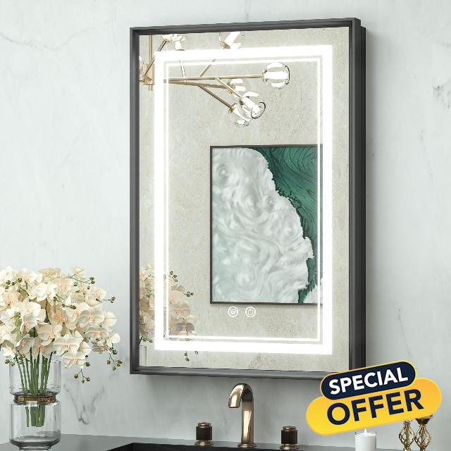 TokeShimi 16x24 Led Medicine Cabinet Mirror for Bathroom