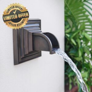 Solid Brass Waterfall Spout Scupper Made Exquisite Handcrafted