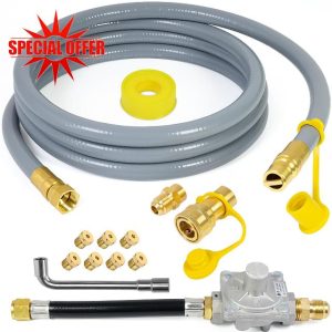 from Propane to Natural Gas Conversion Kit Compatible with Weber Genesis