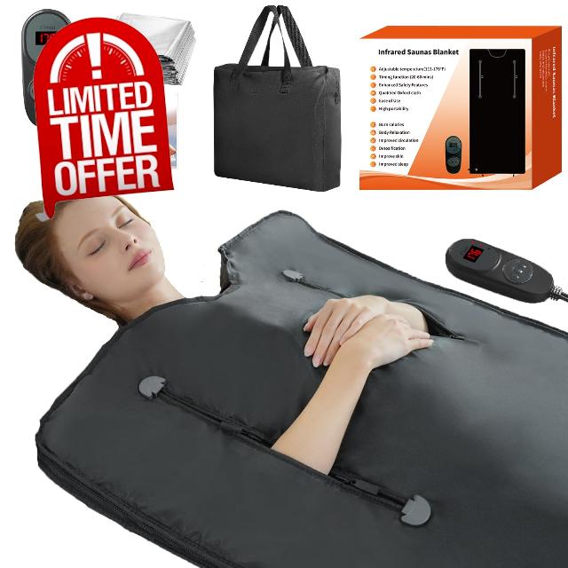 Far Infrared Sauna Blanket Portable Sauna Infrared Blanket for Detoxification and Home Relaxation