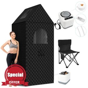 Personal Steam Sauna Box for Home Spa Full Body Therapy