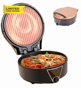 Crispy Crust Pizza Oven Pizza Maker 12 inch Pizzas Machine Electric Pizza Oven Indoor Portable