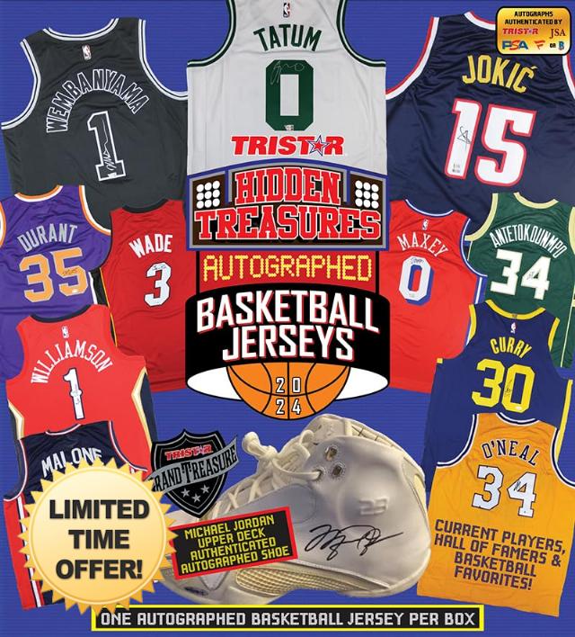 TRISTAR Hidden Treasures Autographed Basketball Jerseys 2024 (1 Box)