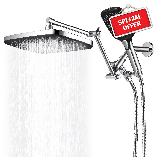 12" Rain Shower Heads with Handheld Spray Combo