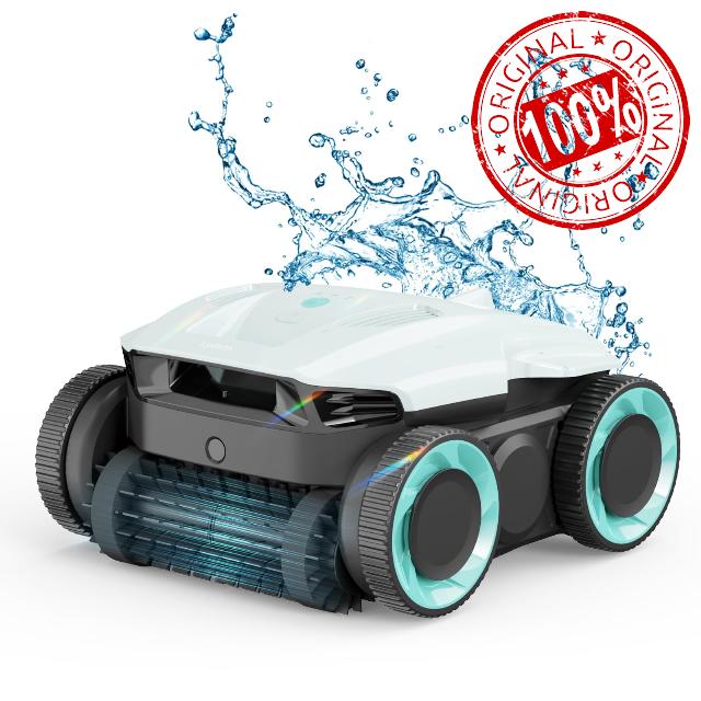 Lydsto Cordless Robotic Pool Cleaner-Pool Vacuum for In ground Pools with Wall Climbing-Lasts up to 180 Mins