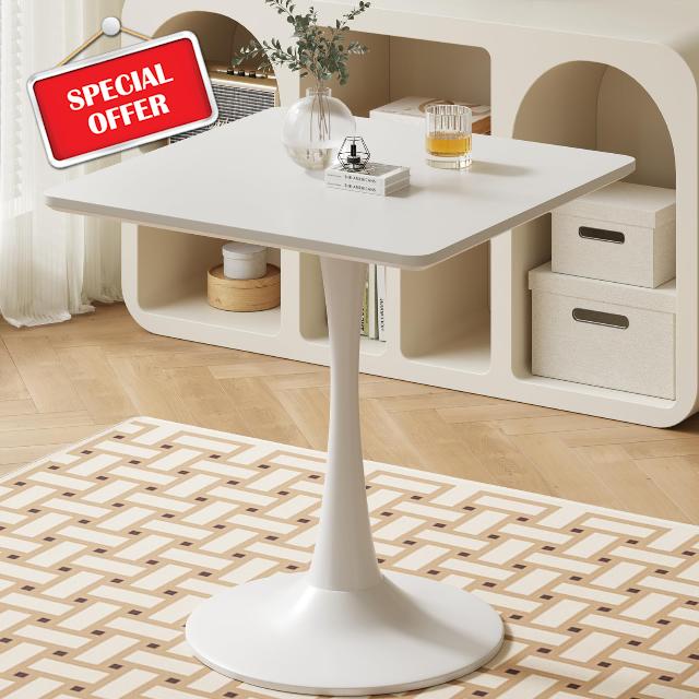 White Square Tulip Tabe for 2