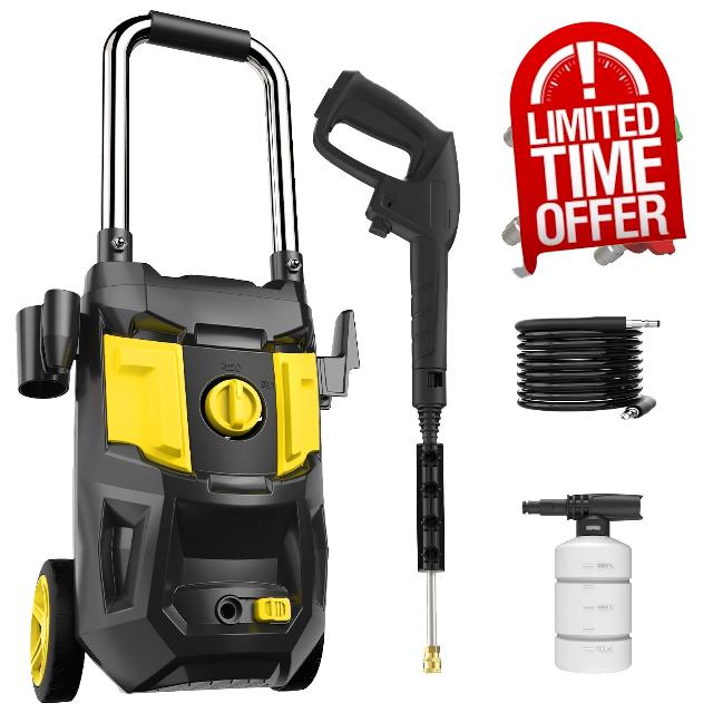 Electric Pressure Washer- 4200 PSI Electric Power Washer with Winding 35FT Power Cord
