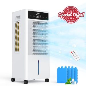 JRD 3-IN-1 Portable Evaporative Air Cooler with Fan & Humidifier