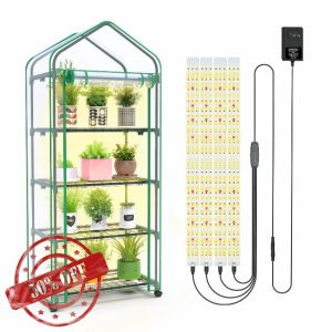 Greenhouse with Grow Light for Indoor Outdoor