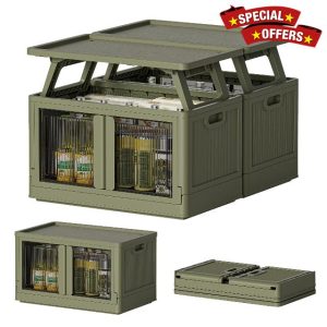 Camping Storage Box with Table Function