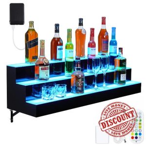 LED Lighted Liquor Bottle Shelf