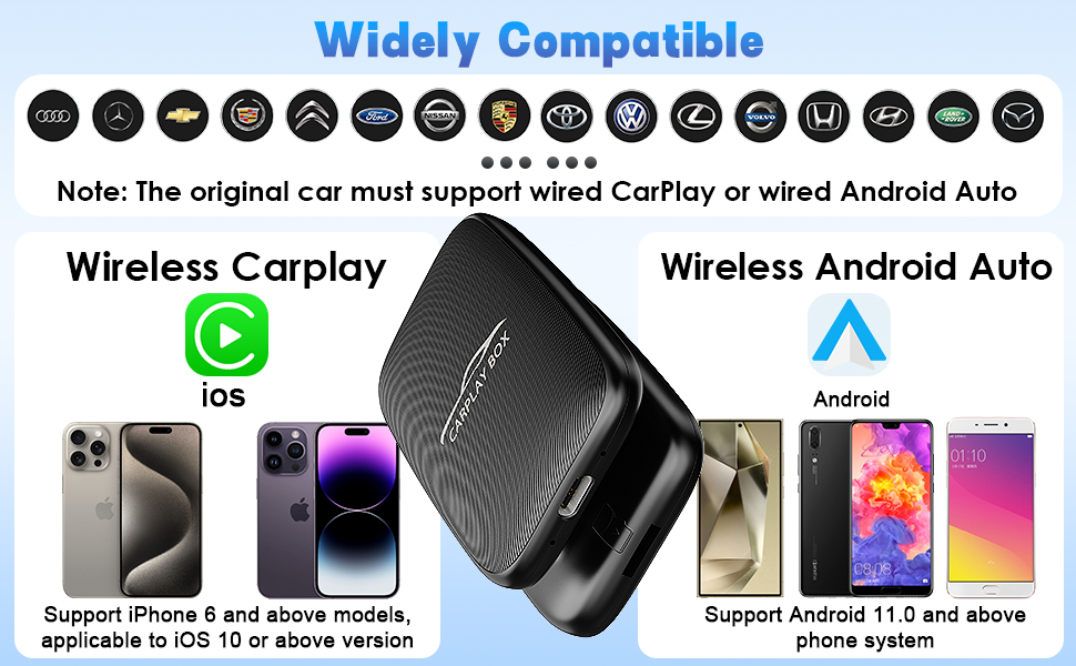 Wireless CarPlay Adapter & Android Auto Adapter