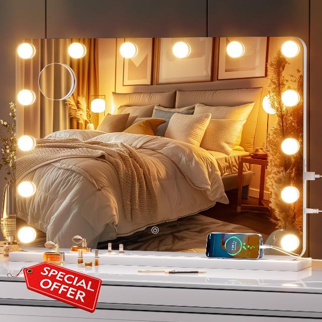 28''X20'' Hollywood Vanity Mirror