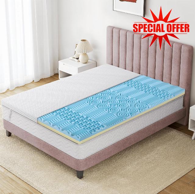 7 Zone Foam Mattress Topper 3 Inch