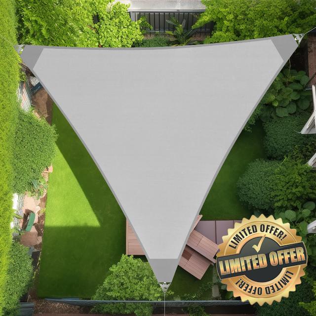 Artpuch Sun Shade Sail with Wire Rope 32'X32'X32'