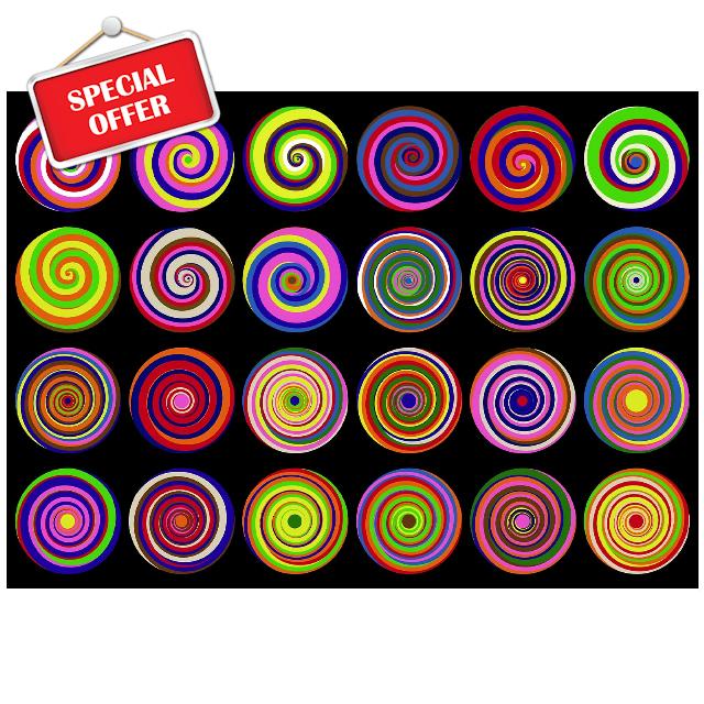 7'6" x 12' Colorful Circles Classroom Rug Circle Children's Area Rug Color Rings Play Rug with Seats 24 Classroom Play Carpet for Teaching Learning Reading Playing