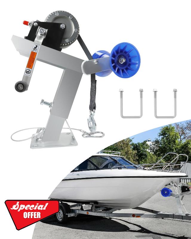 Adjustable Boat Trailer Winch Stand with Roller