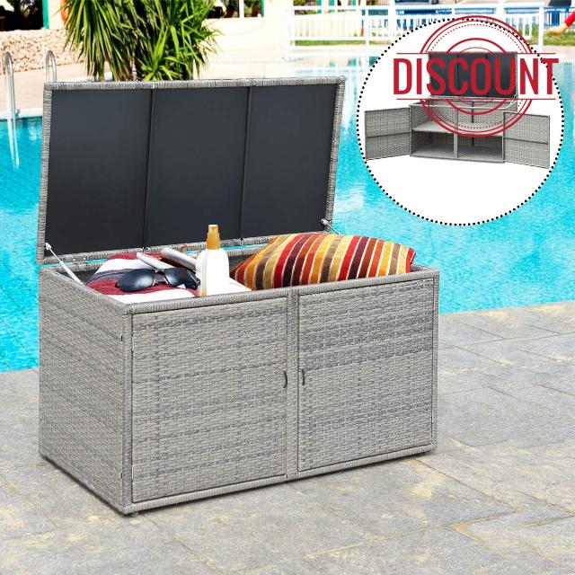TANGZON 2-Tier Garden Storage Box