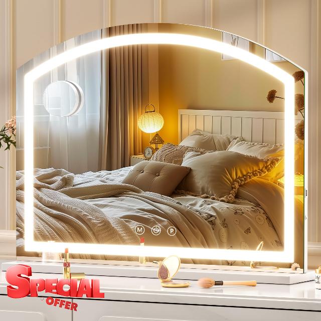 Hasipu Arch Vanity Mirror with Light