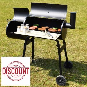 Panana Charcoal Barbecue Grill with Offset Smoker