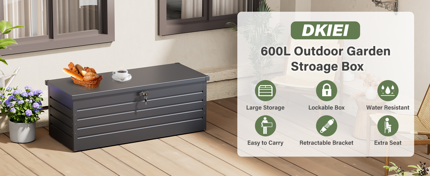 Metal Garden Storage Box