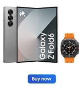 Samsung Galaxy Z Fold6 AI Smartphone, Unlocked Android Smartphone, 256GB Storage, Navy and Buds3 ...