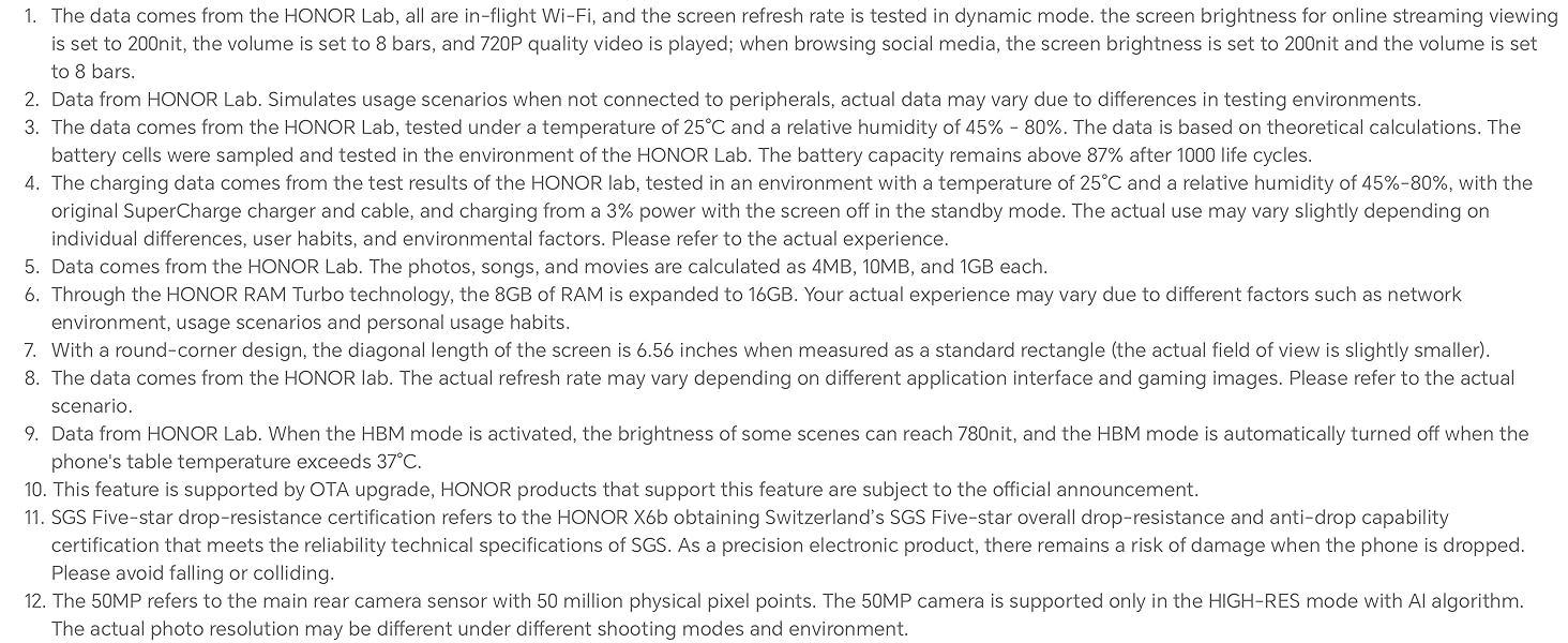 HONOR X6B
