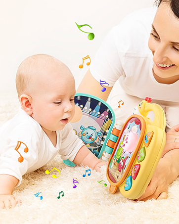 obakaer Sensory Toys for 1 Year Old Boys Girls, Ocean Projector Baby Toys 12 Months, Musical Ligh...