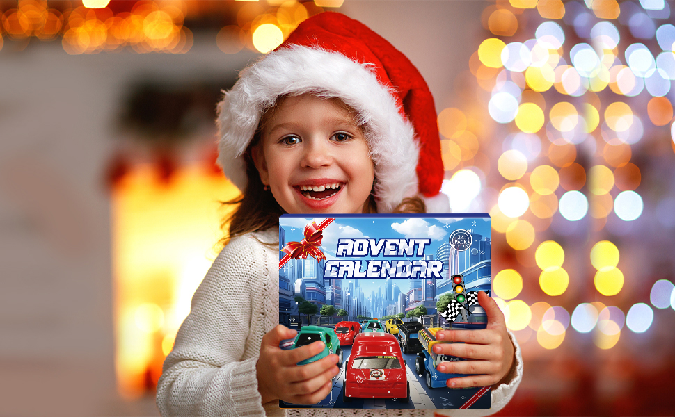 Christmas Pull Back Cars Countdown Calendar