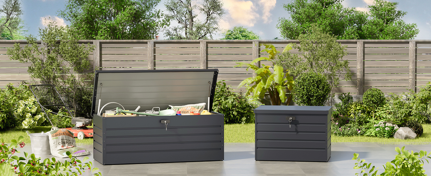 Garden furniture deck box