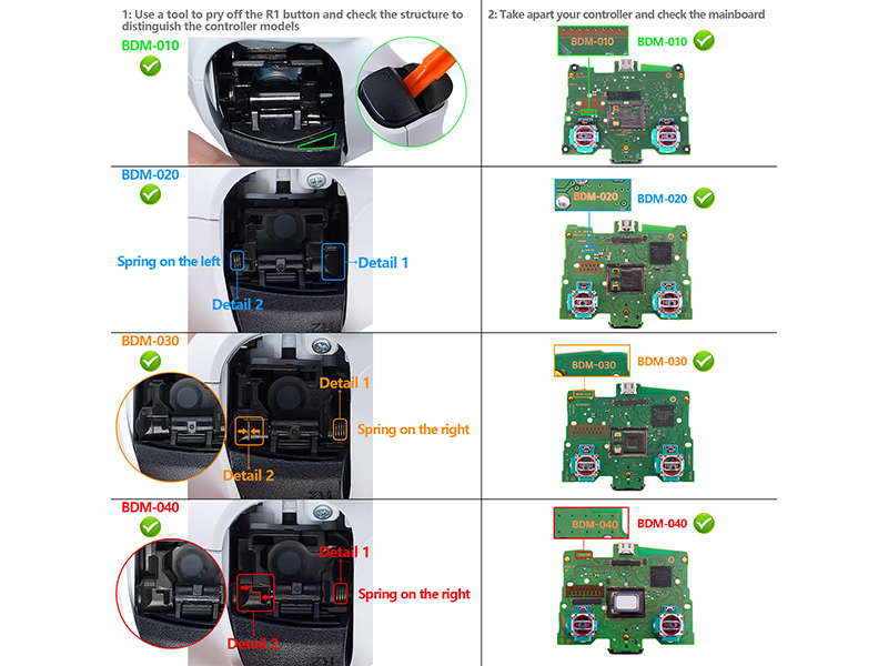 For PS5 Controller BDM-010/020/030/040
