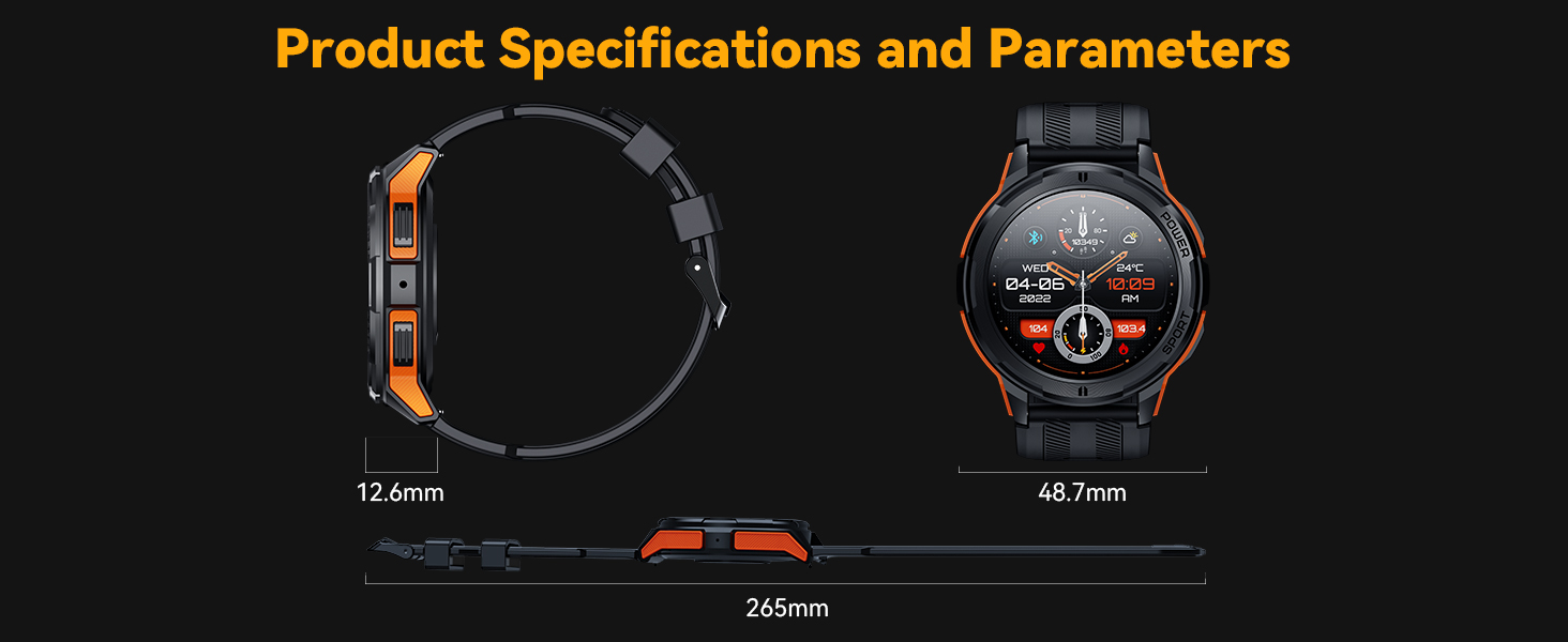 military smart watch for men