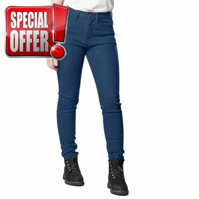 BGA Motorcycle Jeans for Women - Bikers Gear Australia Protective Motorbike Trousers Kevlar Stretch Motorbike Jeans Ladies with Removable Hip & Knee Armo