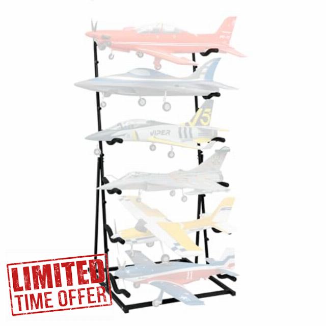 FMS Model Airplane Stand RC Airplanes Storage Rack System (18") Display Stand for Rc Plane RC Airplane Storage Rack