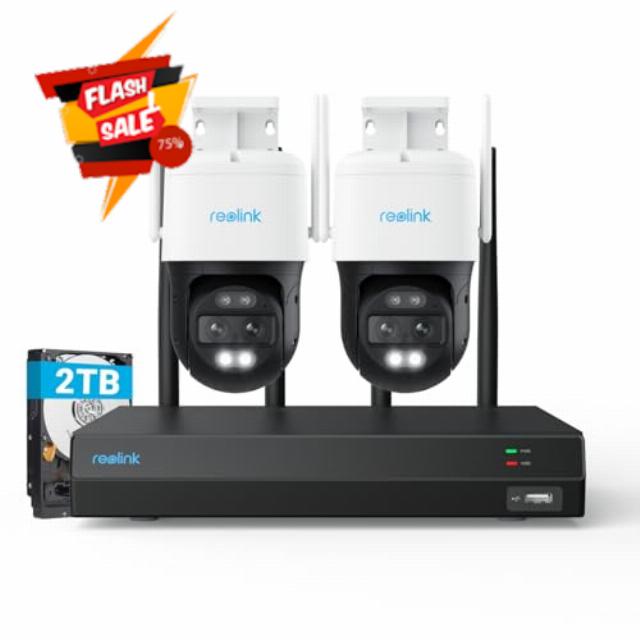 REOLINK 4K PTZ Wi-Fi 6 Cam System with Auto-Zoom Tracking