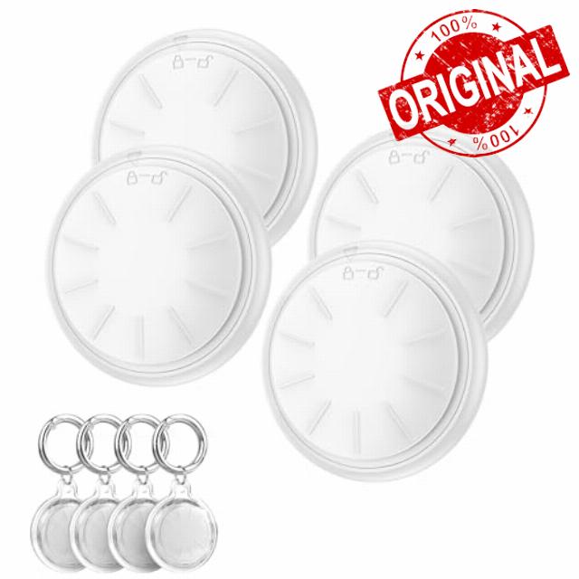 ZITTZ Tags-4 Pack Air Tracker Works with Apple Find My (iOS Only)