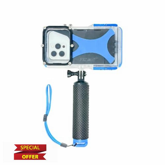 ProShot Dive - Underwater housing for iPhone Rated to 130 feet. Underwater Camera housing Compatible with All iPhones. Waterproof case for Diving and Snorkeling.