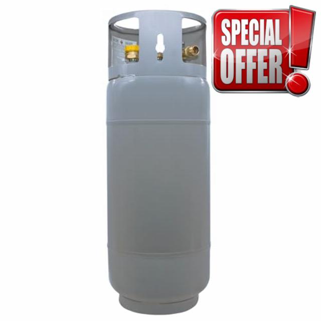 Flame King 43.5LB Steel Forklift Propane Tank with Gauge